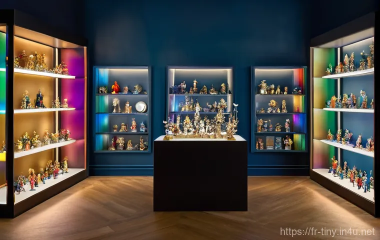 티니핑 한정판 피규어 정보 - **Prompt:** A vibrant, eye-level shot inside a bustling French toy store, "JouéClub," with shelves o...
