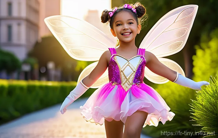 티니핑과 페어리루의 차이점 - A vibrant, dynamic scene featuring Princess Romi in her "magical girl" transformation outfit, consis...