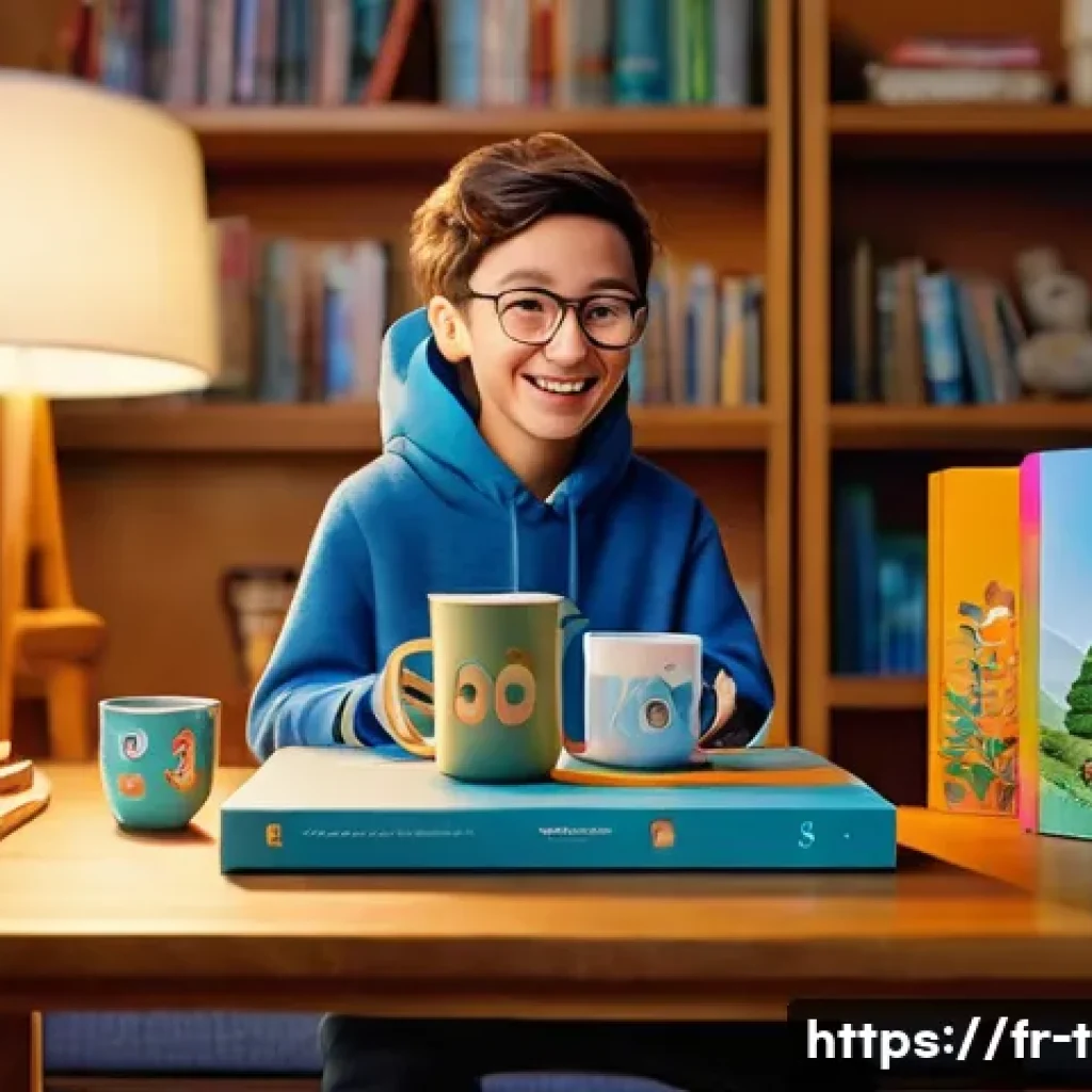 티니핑 블루레이 한정판 - **Prompt:** A cozy, warmly lit room at dusk. A young adult collector, dressed in comfortable casual ...