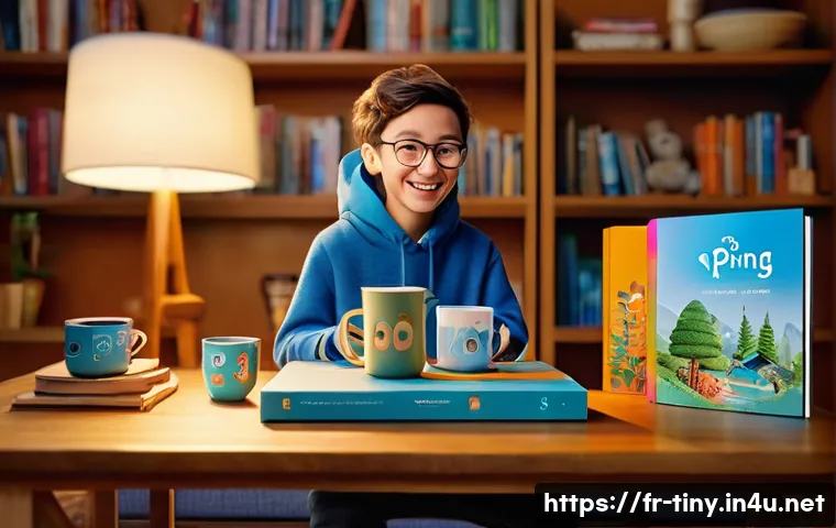 티니핑 블루레이 한정판 - **Prompt:** A cozy, warmly lit room at dusk. A young adult collector, dressed in comfortable casual ...