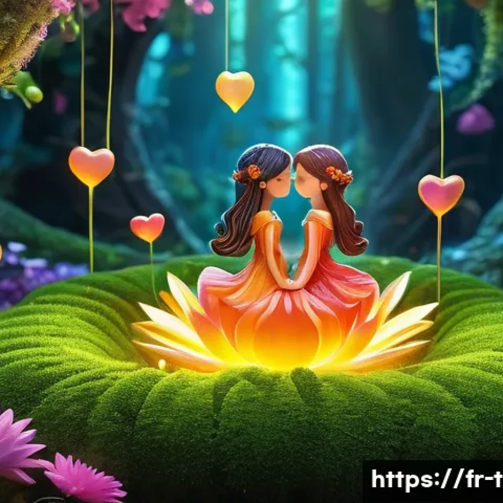 티니핑 글로벌 팬덤 반응 - **Vibrant Teenieping Friendship Gathering**
    A highly detailed, colorful 3D animation style image...