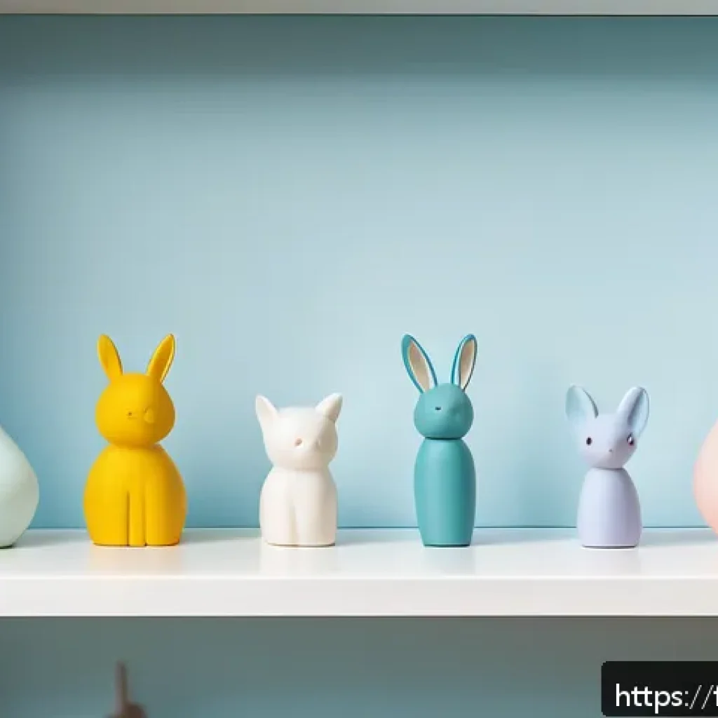티니핑 한정판 캐릭터 소개 - A collection of elegant limited-edition TinyPing figurines displayed on a minimalist white shelf, fe...
